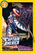 Cover: Marvel's Captain America Across the Country (National Geographic Kids Readers, Level 2) - Disney - RHCB