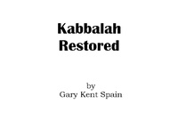 Abbildung von: Kabbalah Restored - Gary Kent Spain