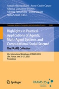 Bild: Highlights in Practical Applications of Agents, Multi-Agent Systems and Computational Social Science. The PAAMS Collection - Springer