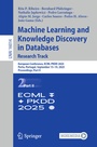 Cover: Machine Learning and Knowledge Discovery in Databases. Research Track - Springer