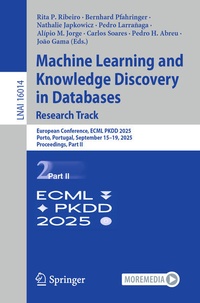 Enlarge image Cover: Machine Learning and Knowledge Discovery in Databases. Research Track - Springer