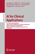 Cover: AI for Clinical Applications - Springer