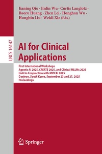 Enlarge image Cover: AI for Clinical Applications - Springer