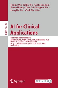 Enlarge image Cover: AI for Clinical Applications - Springer