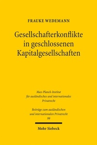 Abbildung von: Gesellschafterkonflikte in geschlossenen Kapitalgesellschaften - Mohr Siebeck