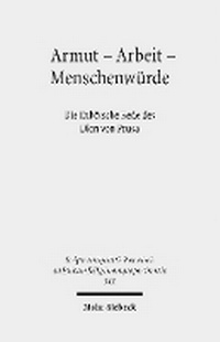 Abbildung von: Armut - Arbeit - Menschenwürde - Mohr Siebeck