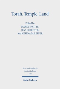 Abbildung von: Torah, Temple, Land - Mohr Siebeck