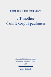 Abbildung von: 2 Timothée dans le corpus paulinien - Mohr Siebeck