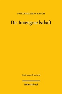 Abbildung von: Die Innengesellschaft - Mohr Siebeck