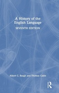 Cover: A History of the English Language - Routledge