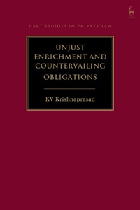 Abbildung von: Unjust Enrichment and Countervailing Obligations - Hart Publishing