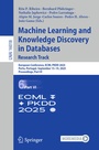 Cover: Machine Learning and Knowledge Discovery in Databases. Research Track - Springer