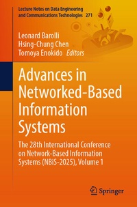 Enlarge image Cover: Advances in Networked-Based Information Systems - Springer