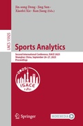 Cover: Sports Analytics - Springer