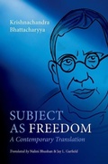 Cover: Subject as Freedom - Oxford University Press Inc