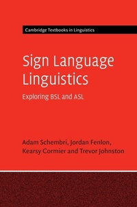 Enlarge image Cover: Sign Language Linguistics - Cambridge University Press