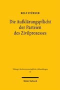 Bild: Die Aufkl&auml;rungspflicht der Parteien des Zivilprozesses - Mohr Siebeck