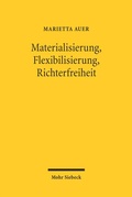 Cover: Materialisierung, Flexibilisierung, Richterfreiheit - Mohr Siebeck