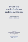 Cover: Dokumente zur Geschichte des deutschen Zionismus - Mohr Siebeck