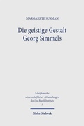 Cover: Die geistige Gestalt Georg Simmels - Mohr Siebeck