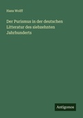 Cover: Der Purismus in der deutschen Litteratur des siebzehnten Jahrhunderts - Antigonos Verlag