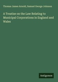 Cover: A Treatise on the Law Relating to Municipal Corporations in England and Wales - Antigonos Verlag