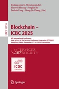 Cover: Blockchain - ICBC 2025 - Springer