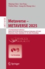 Cover: Metaverse - METAVERSE 2025 - Springer
