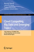 Cover: Cloud Computing, Big Data and Emerging Topics - Springer