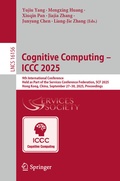 Cover: Cognitive Computing - ICCC 2025 - Springer