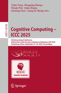 Enlarge image Cover: Cognitive Computing - ICCC 2025 - Springer