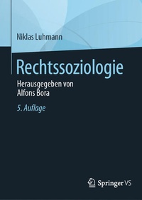 Abbildung von: Rechtssoziologie - Springer VS