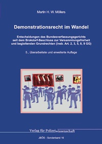 Abbildung von: Demonstrationsrecht im Wandel - Verlag für Polizeiwissenschaft