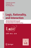 Cover: Logic, Rationality, and Interaction - Springer