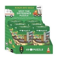 Enlarge image Cover: Spot the Difference Puzzle: Roads and Rails CDU of 6 - Chronicle Books