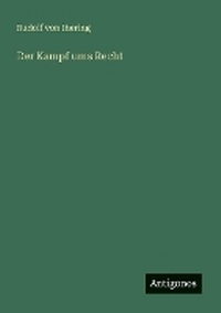 Enlarge image Cover: Der Kampf ums Recht - Antigonos Verlag