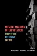 Cover: Musical Meaning and Interpretation - OUP eBook