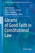 Cover: Gleams of Good Faith in Constitutional Law - Springer