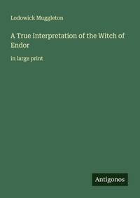 Enlarge image Cover: A True Interpretation of the Witch of Endor - Antigonos Verlag