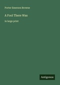 Cover: A Fool There Was - Antigonos Verlag