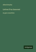 Cover: Lettres D'un Innocent - Antigonos Verlag