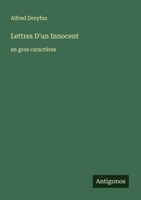 Enlarge image Cover: Lettres D'un Innocent - Antigonos Verlag