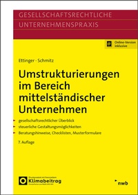 Abbildung von: Umstrukturierungen im Bereich mittelständischer Unternehmen - NWB