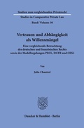 Abbildung von: Vertrauen und Abhängigkeit als Willensmängel - Duncker & Humblot