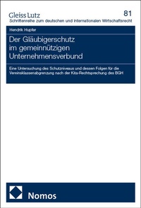 Abbildung von: Der Gläubigerschutz im gemeinnützigen Unternehmensverbund - Nomos