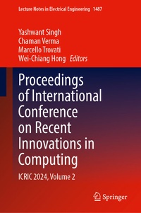 Abbildung von: Proceedings of International Conference on Recent Innovations in Computing - Springer