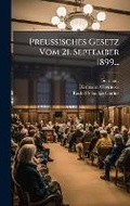 Cover: Preussisches Gesetz Vom 21. September 1899... - Hutson Street Press