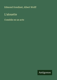 Enlarge image Cover: L'alouette - Antigonos Verlag