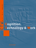 Cover: Cognition, Technology & Work - Springer
