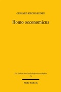 Cover: Homo oeconomicus - Mohr Siebeck